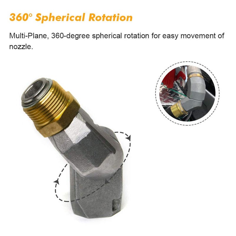 Apeixoto Fuel Swivel Horse 3/4 Inch Male and Female Multi Plane Fuel Swivel 360 Rotating Connector 19mm Male 19mm Female - Image 3